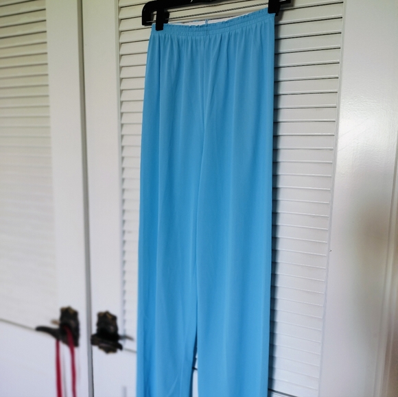 Vintage 1950s Gaymode JCPenney Robe, Top & Pants 3 piece Pajama Set Blue - Picture 11 of 16